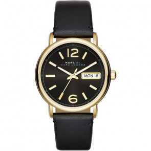 Horlogeband Marc by Marc Jacobs MBM1388 Leder Zwart 20mm