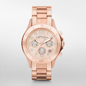 Horlogeband Marc by Marc Jacobs MBM3156 Staal Rosé