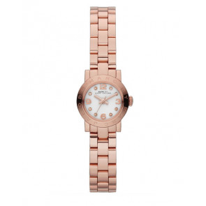 Horlogeband Marc by Marc Jacobs MBM3227 Roestvrij staal (RVS) Rosé 10mm