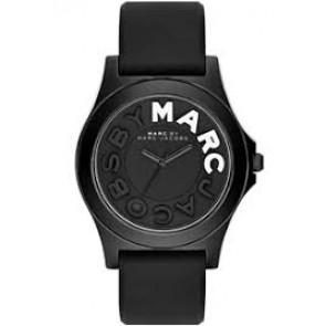 Horlogeband Marc by Marc Jacobs MBM4025 Silicoon Zwart 21mm