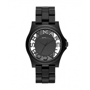 Horlogeband Marc by Marc Jacobs MBM4572 Kunststof/Plastic Zwart 20mm