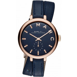 Horlogeband Marc by Marc Jacobs MBM8662 Leder Blauw 10mm