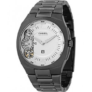 Horlogeband Fossil ME1015 Roestvrij staal (RVS) Zwart 22mm