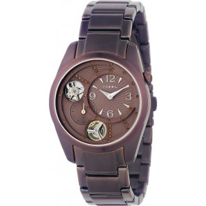 Horlogeband Fossil ME1024 Roestvrij staal (RVS) Bruin 18mm