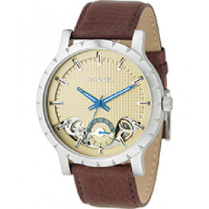 Horlogeband Fossil ME1049 Leder Bruin 24mm