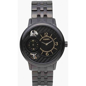 Horlogeband Fossil ME1100 Roestvrij staal (RVS) Zwart 18mm