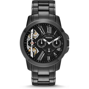 Horlogeband Fossil ME1147 Roestvrij staal (RVS) Zwart 22mm