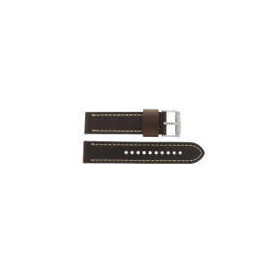 Horlogeband Fossil ME3115 Leder Bruin 22mm