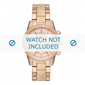 Michael Kors horlogeband MK6493 Staal Rosé 20mm