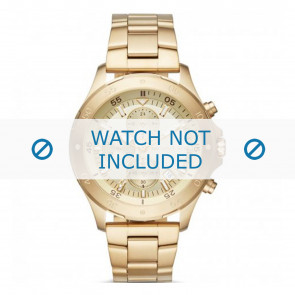 Michael Kors horlogeband MK8570  Staal Goud 22mm