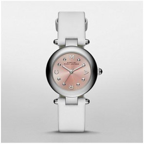 Horlogeband Marc by Marc Jacobs MJ1411 Leder Wit 14mm
