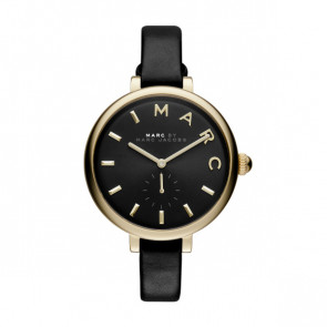 Horlogeband Marc by Marc Jacobs MJ1416 Leder Zwart 10mm