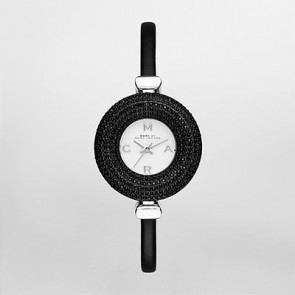 Horlogeband Marc by Marc Jacobs MJ1429 Leder Zwart 8mm