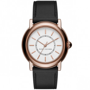 Horlogeband Marc by Marc Jacobs MJ1450 Leder Zwart 18mm