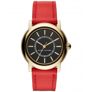 Horlogeband Marc by Marc Jacobs MJ1452 Leder Rood 18mm