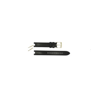 Horlogeband Marc by Marc Jacobs MJ1484 Leder Zwart 6mm