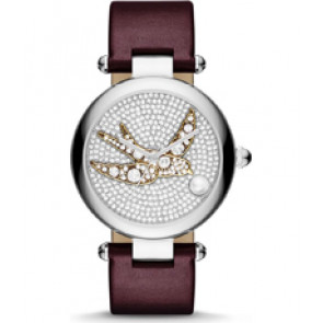 Horlogeband Marc by Marc Jacobs MJ1488 Leder Bordeaux 18mm