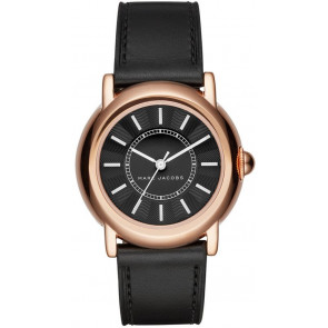 Horlogeband Marc by Marc Jacobs MJ1509 Leder Zwart 18mm