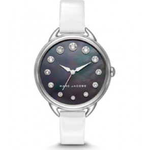 Horlogeband Marc by Marc Jacobs MJ1510 Leder Wit 12mm