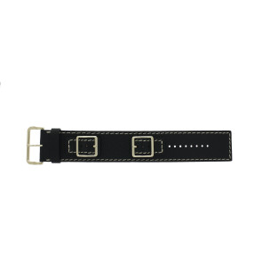 Horlogeband Marc by Marc Jacobs MJ1630 Onderliggend Leder Zwart 18mm