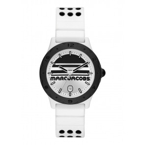 Horlogeband Marc by Marc Jacobs MJ1651 Silicoon Wit 18mm