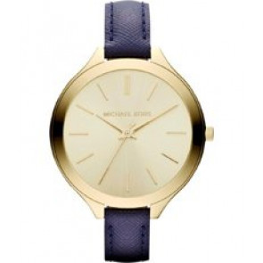 Horlogeband Michael Kors MK2285 Leder Blauw 12mm