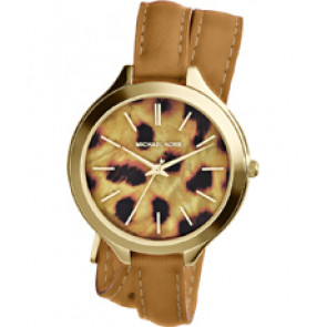 Horlogeband Michael Kors MK2327 Onderliggend Leder Bruin 12mm