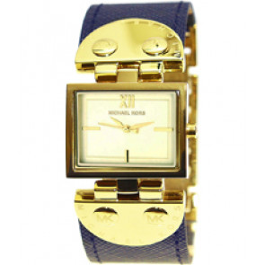 Horlogeband Michael Kors MK2366 Leder Blauw 26mm