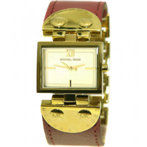 Horlogeband Michael Kors MK2368 Leder Rood 26mm
