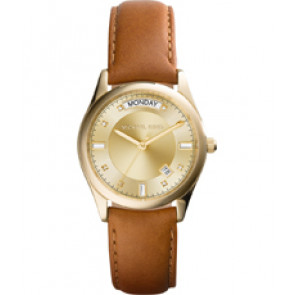 Horlogeband Michael Kors MK2374 Leder Bruin 18mm