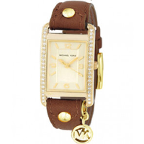 Horlogeband Michael Kors MK2378 Leder Bruin 18mm