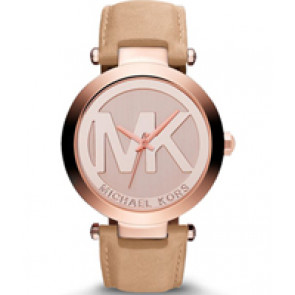 Horlogeband Michael Kors MK2399 Leder Beige 21mm