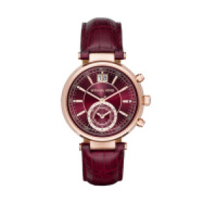 Horlogeband Michael Kors MK2426 Leder Rood