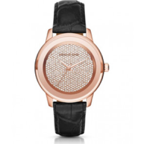 Horlogeband Michael Kors MK2456 Leder Zwart 20mm