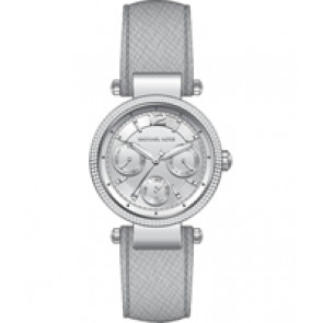 Horlogeband Michael Kors MK2503 Leder Grijs 16mm