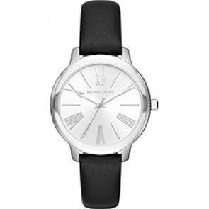 Horlogeband Michael Kors MK2518 Leder Zwart 16mm