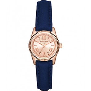 Horlogeband Michael Kors MK2539 Leder Blauw 14mm