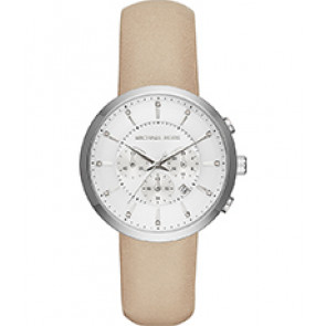 Horlogeband Michael Kors MK2564 Leder Beige 20mm