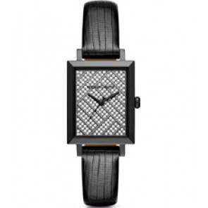 Horlogeband Michael Kors MK2647 Leder Zwart 14mm