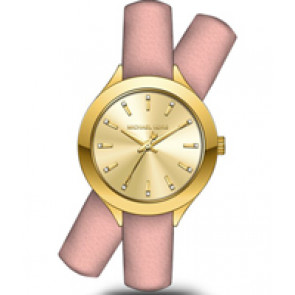 Horlogeband Michael Kors MK2654 Onderliggend Leder Roze 14mm