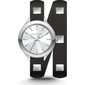 Horlogeband Michael Kors MK2679 Leder Zwart 14mm