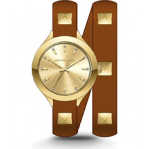 Horlogeband Michael Kors MK2680 Leder Bruin 14mm