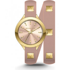 Horlogeband Michael Kors MK2681 Onderliggend Leder Roze 14mm