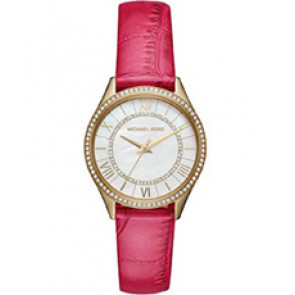 Horlogeband Michael Kors MK2709 Leder Roze 16mm