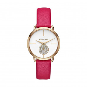 Horlogeband Michael Kors MK2710 Leder Roze 16mm