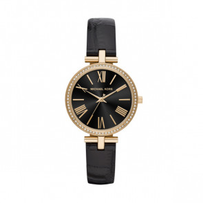 Horlogeband Michael Kors MK2789 Leder Zwart 14mm