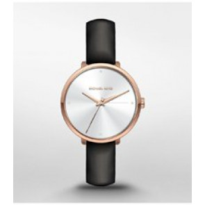 Horlogeband Michael Kors MK2819 Leder Zwart 14mm