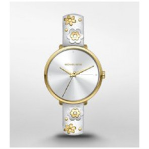 Horlogeband Michael Kors MK2821 Leder Wit 14mm