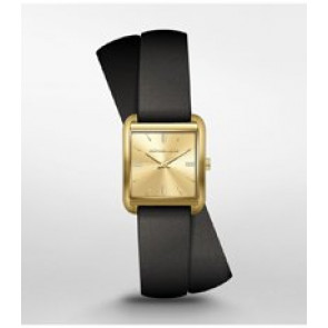 Horlogeband Michael Kors MK2825 Leder Zwart 16mm