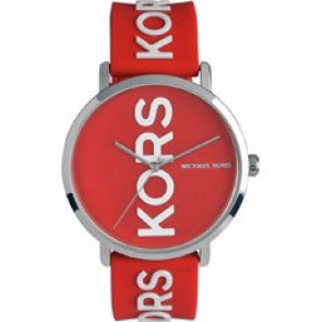 Horlogeband Michael Kors MK2827 Silicoon Rood 20mm